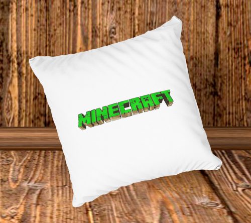 Minecraft logó párna